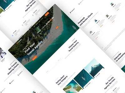 Travel Agency Landing page best 2021 website elementor elementor pro figma travel agency landing page travel landing page travel ui travel website ui ux website wordpress xd