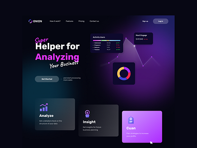 ONION - Super Helper for Analyzing Your Business business concept simple ui uidesign