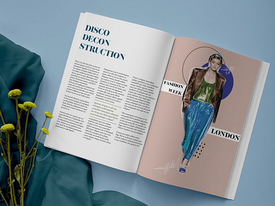 Disco Deconstruction graphic design indesign layou layout magazine