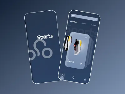 Sports Mobile App UI Design 3d branding color design ui