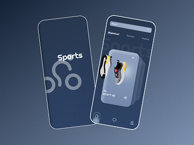 Sports Mobile App UI Design 3d branding color design ui
