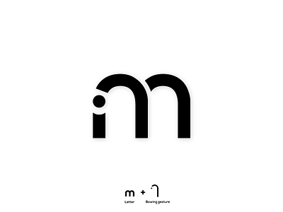 Letter M + Bowing gesture - Logo concept bowing bowing gesture branding concept design design ideas gratitude gratitude logo humble letter m letter m logos logo logo maker logo mark logodesign logos monogram unique vector wordmark