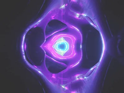 Warp Speed 3d 3danimation animation blue cgi colorful design experimental green purple vfx warp