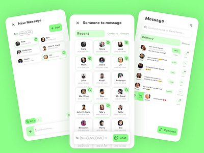 FriendsFlow messaging app app application creative design flow friend friends interface message messaging messagingapp minimal mobile productdesign ui uidesign uiux ux webdesign