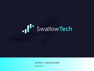 Letter S + Swallow Bird Modern Minimal Logo Concept brand designer brand identity branding gradient gradient logo logo logo design logo icon logo mark logodesigner logos logotype minimal logo modern modern logo modern minimalist technology unique