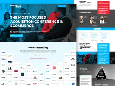 CommerceNext-Landing Page landing page minimal ui design website