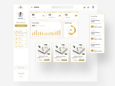 Cifa Education -Student Dashboard UX UI interaction design student dashboard
