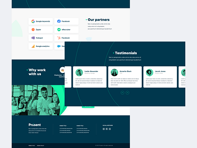 Prosent - Market research services design homepage interface modern prosent research ui ui ux ui design web design website