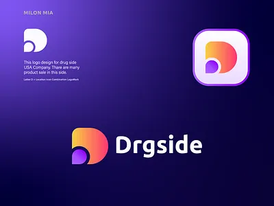 Drgside logo best logo branding design drug drug comapny druglogo graphic design icon identity illustration logo logo concept logo creation logo design logo designer logo idea logo maker minimal moder logo unique logo