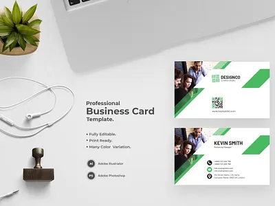 Professional Business Card-10 design flat design modern design professional business card professional design visiting card visiting card design visitingcard