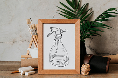 Sketch drawing of water sprayer art artwork design draw drawing illustration line linedrawing poster print sketch sprayer watersprayer