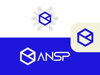 ANSP CONSTRUCTION - LOGO DESIGN art brand branding clean design flat graphic design icon illustration illustrator logo logo design minimal typography vector