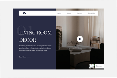 Interior Design Landing Page app design design designer interiordesign landingpage ui uibeginner uidesign uidesigner webdesign