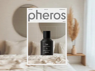 Pheros 3d architecture branding candle diffuser label logo minimal packaging packaging design scent