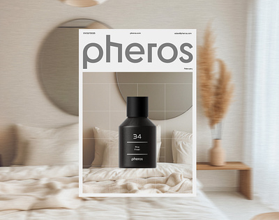 Pheros 3d architecture branding candle diffuser label logo minimal packaging packaging design scent