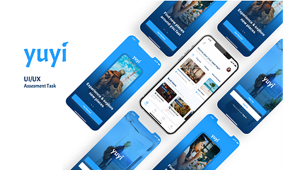 Yuyi Mobile App animation travel ui