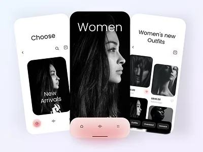 Fashion App - Mobile Design Concept 2021 2021 design 2021 trend about you alphadesign app clean design designs fasion illustration julius branding logo modern modern fashion store trend trends ui ui trends