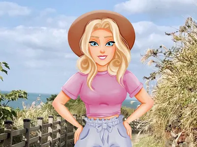 Forest beauty animation branding cartoon character character creative design disney style girl graphic design illustration photoshop procreate ui