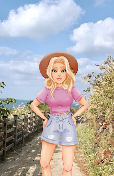 Forest beauty animation branding cartoon character character creative design disney style girl graphic design illustration photoshop procreate ui