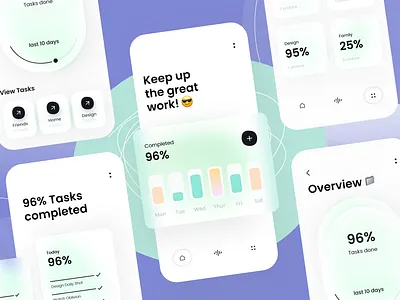 Task Manager - Mobile App Concept 2021 2021 design 2021 trend alphadesign app app ui app ux clean design designs easy illustration logo manage modern optimize tasks tool ui uiux