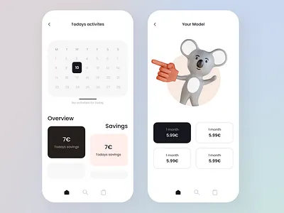 Savings App - Mobile Design 2021 2021 design 2021 trend 3d alphadesign animation app branding clean design designs graphic design illustration julius branding logo modern motion graphics saving savings app ui