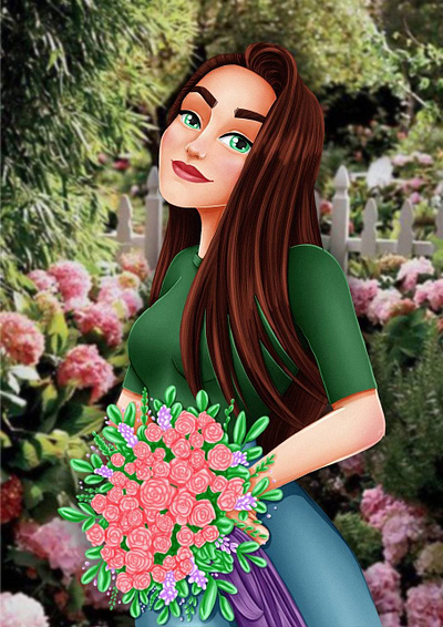 Custome portrait animation cartoon character character creative design diney style graphic design illustration motion graphics photoshop procreate