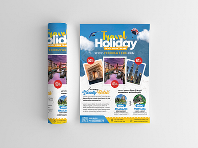 Travel Flyer Design banner brand identity brochure fly business business flyer business flyer template corporate flyer flyer flyer design flyers marketing print print item travel travel agency travel brochure travel flyer travel flyer design template