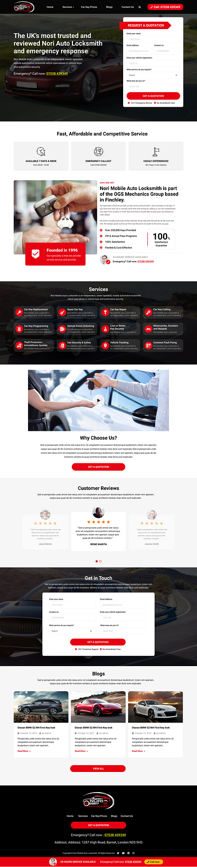 Car Key Business Wesbiste Design Layout bootstrap creative website branding clean website cleandesign design digital agency website graphic design illustration interactive website ui user experience user interface user interface design website website design