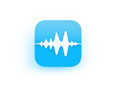 Audiom app app store application effect icon ios recorder sound wave