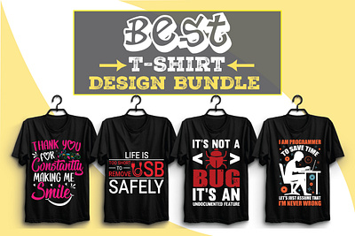 Best T-Shirt Design Bundle​​​​​​​ Vol-6 3d animation branding design graphic design illustration logo motion graphics ui vector