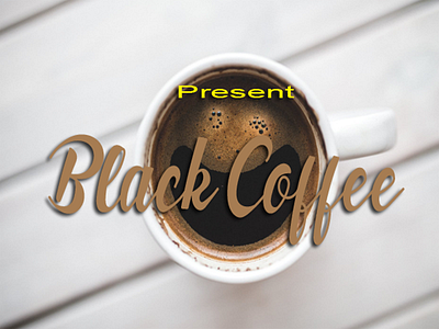 Black coffee 3d animation branding graphic design logo motion graphics ui