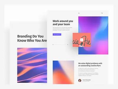 Digital problems with an outstanding creative flare branding design figma landing page vector webdesign