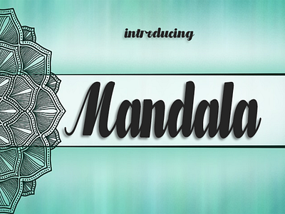 Mandala font 3d animation branding graphic design logo motion graphics ui