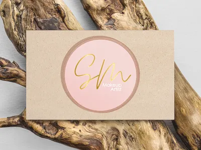 SM Makeup Artist Logo brand branding design graphic design icon logo