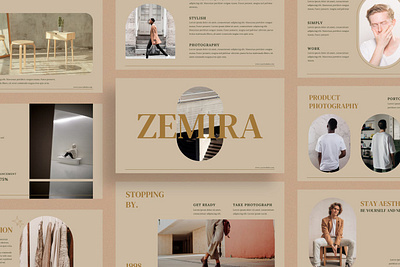 Zemira - Presentation Template clean colorful company corporate google slides keynote modern multipurpose multipurpose template photography pitch deck portfolio powerpoint presentation studio template unique web design web development website