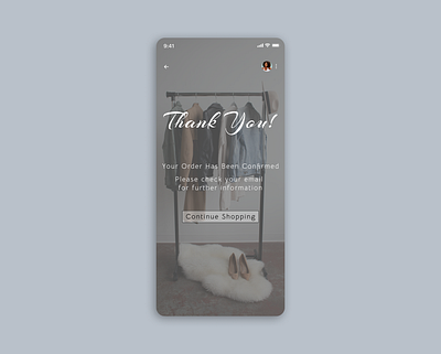 Thank You - Daily UI 77 app branding daily ui daily ui 077 design graphic design iphone pop up thank you ui web