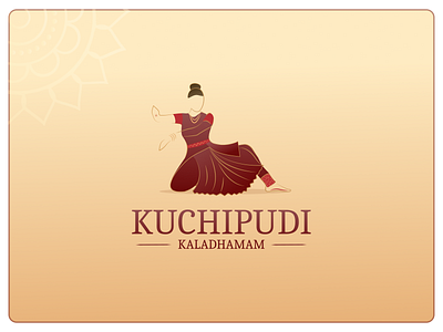 Kuchipudi Academy Logo Iteration 2 academy clasic dance dace logo dance academy illustration logo photoshop