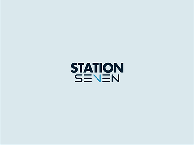 Station Seven branding design graphic design logo typography vector