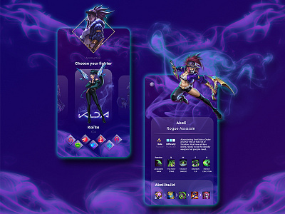 UI League of Legends app app branding design icon illustration leagueoflegends logo lol typography ui ux vector