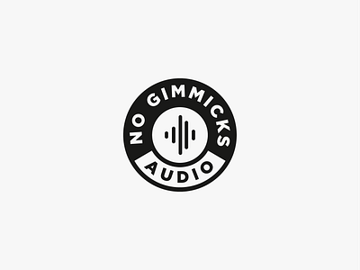 No Gimmicks Audio adobe illustrator audio logo ben mpoy ben thesixtwo branding design illustration illustrator label music logo logo audio logo studio logodesign music logo no logo nogimmicks audio rap logo studio logo the 62 design the 6two the sixtwo