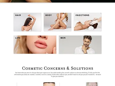 Medical Spa Website Design branding graphic design ui