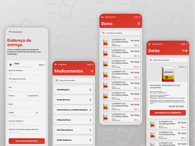 Drugstore marketplace app redesign app product design ui uxdesign