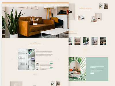 Neataly - Landing page branding design graphic design ui ux web design