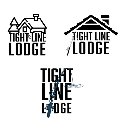 Tightline Lodge Concept Art branding design graphic design illustration logo vector