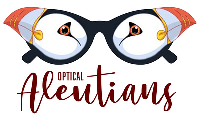 Optical Aleutians Optic Wear branding design graphic design illustration logo typography vector