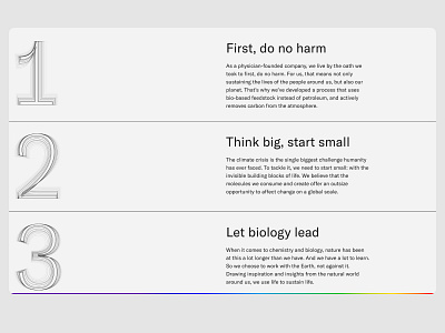 Solugen’s Website typography website design