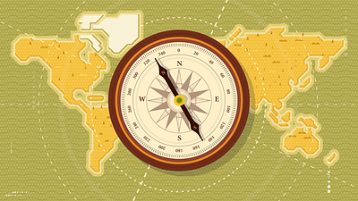 Compas aftereffects animación animation compass design illustration illustrator inktober map mapa word