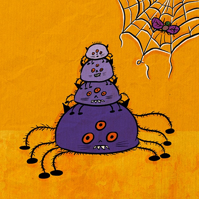 Spider Mama #frightfall2021 artwork digital art halloween halloween drawing illustration procreate spider