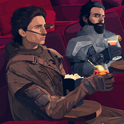 Dune - Paul and Leto at EveryMan cinemas oscar isaac