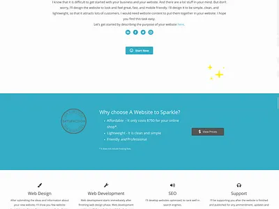 A Website to Sparkle design ui web design web development webdesign wordpress